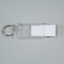 Porte-clés transparents en Acrilyque 75 x 40 mm