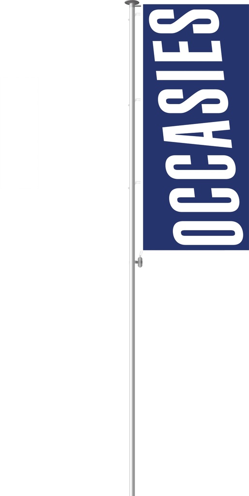 Occasies vlag 300 x 120 cm - Schets Blauw