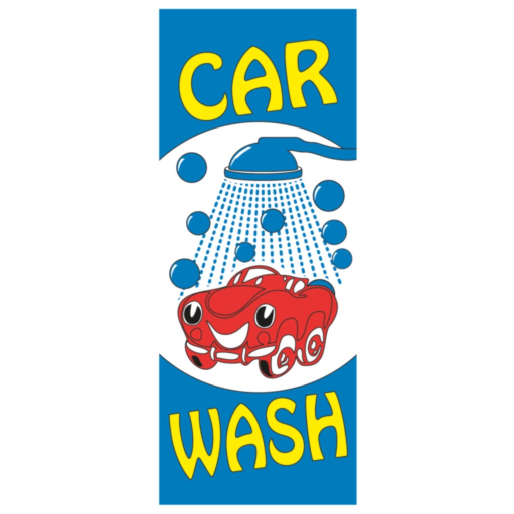 Car Wash Vlag 120 x 300cm