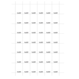 [449080100] Labels Inserts voor sleutelhanger van acrylglas 50 x 40 mm x126