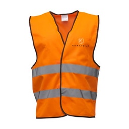 Veste de sécurité avec marquage personnalisé - Orange fluorescent