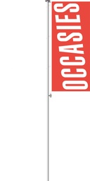 [333014RNL] Occasies vlag 300 x 120 cm - Schets Rood