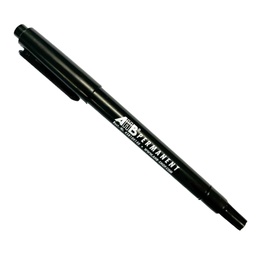 [458100140] Zwarte pen &quot;AHB Permanent&quot; met 2 schrijfbreedtes