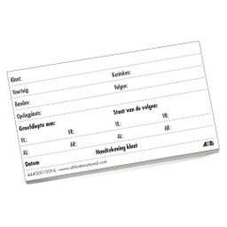 [444000100ENL] Etiketten voor Start insteekhoesjes x100 - NL
