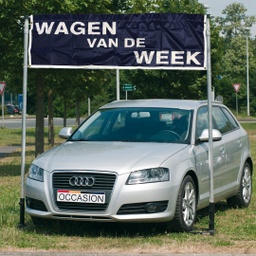 [112130590W] Banner &quot;Wagen van de week&quot; voor auto-blok kader