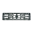 Porte-plaques avec cadre rabattable