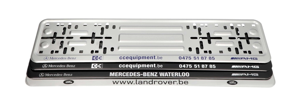 Porte-plaques en aluminium