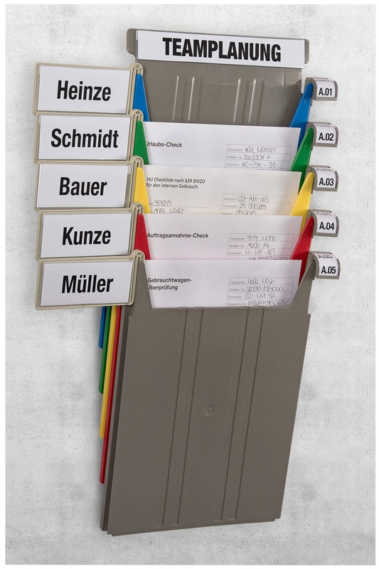 Trieur mural "Flat" - Module de base gris clair