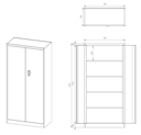Armoire en acier verrouillable à combinaison