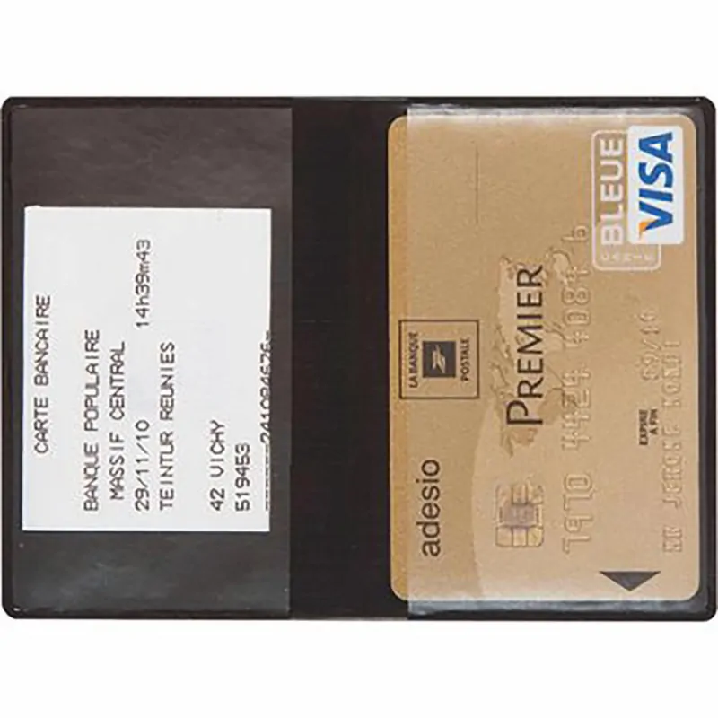 Étui 2 cartes de crédit en PVC avec marquage personnalisé