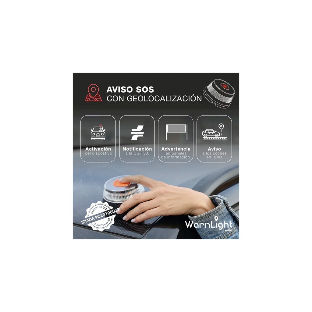 Balise géolocalisable "V16 WarnLight"