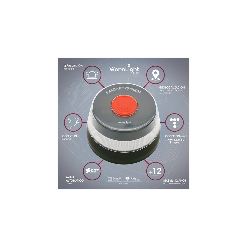 Balise géolocalisable "V16 WarnLight"