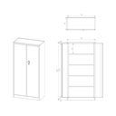 Armoire métallique avec serrure à code - Gris