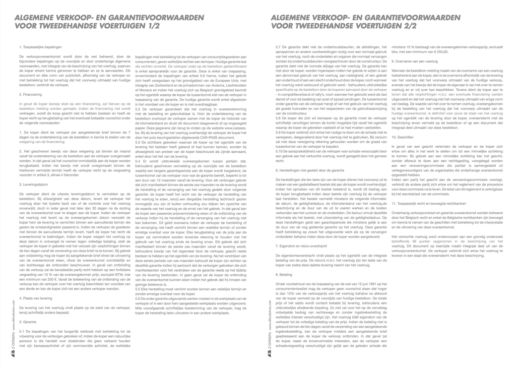 Bon de commande pour VO en néerlandais valable en Belgique x50