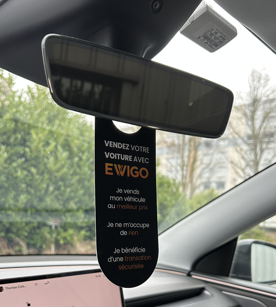 Cravates de rétroviseur avec impression personnalisée - 70 x 200 mm