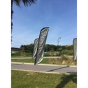 Piquet de sol pour mât mobile pour beach flag (Ø 28mm)