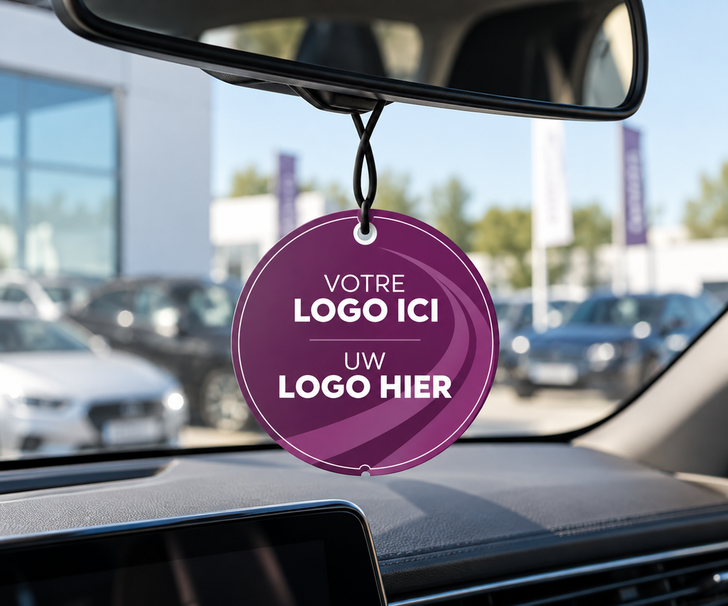 Désodorisant pour voiture avec marquage personnalisé x1.000