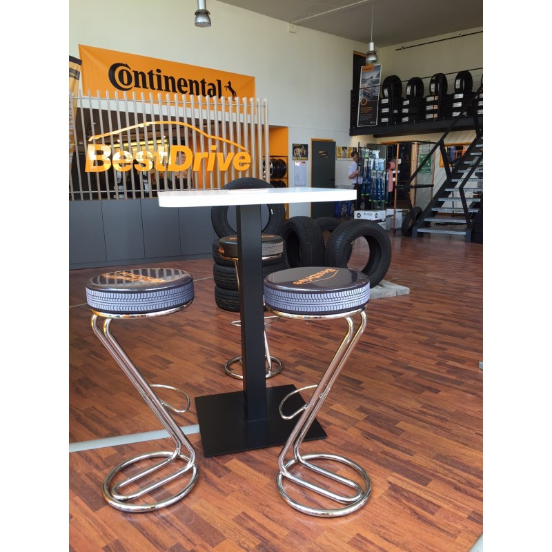 Tabouret de bar avec marquage personnalisé