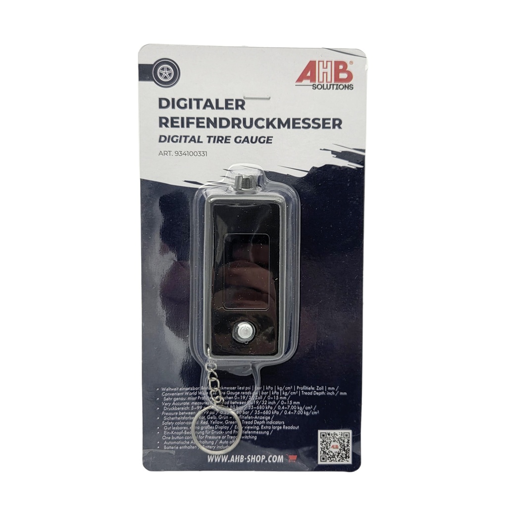 Contrôleur digital 2-en-1 de pression et d’usure des pneus