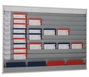 Planbord van polypropyleen met 10 rijen en een opbergvak
