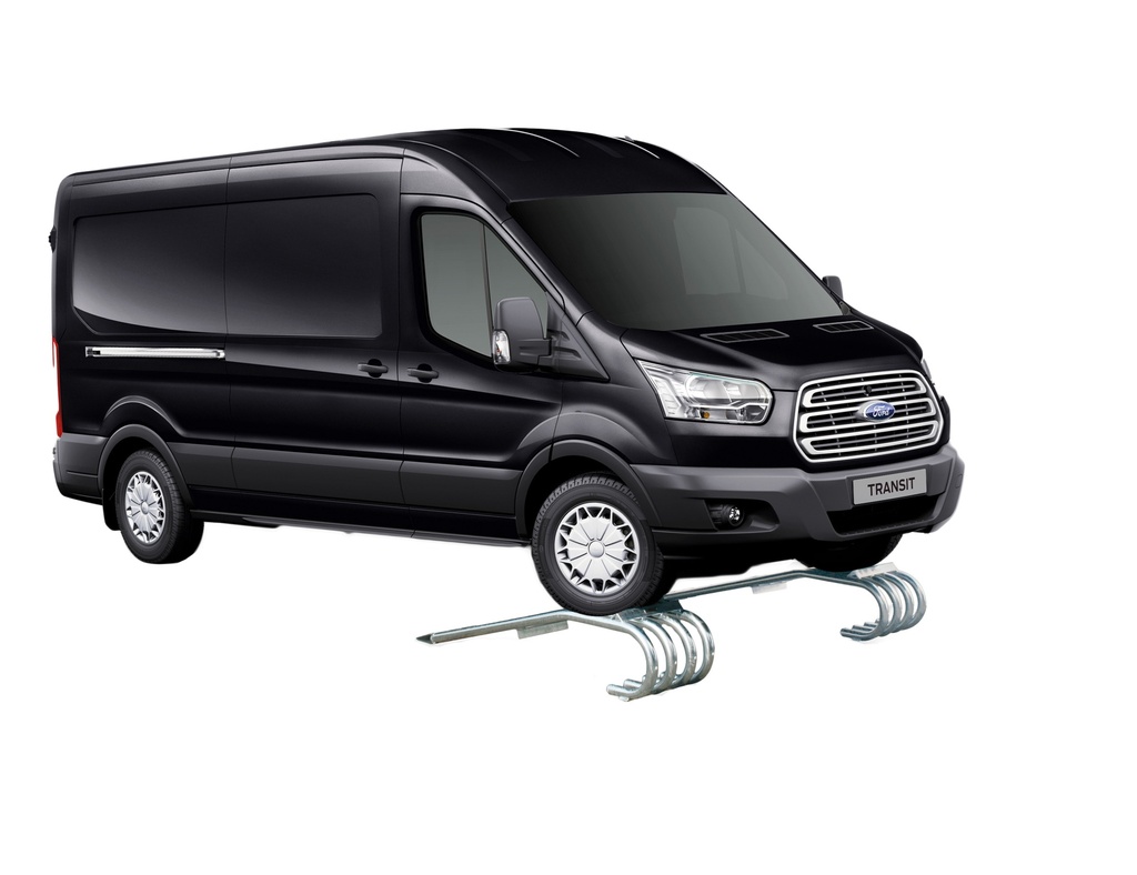 XL stalen oprijbruggen voor bestelwagens x2