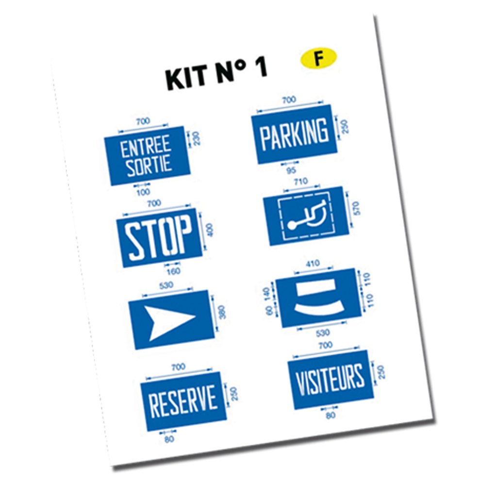 Jeu de pochoirs - Kit FR