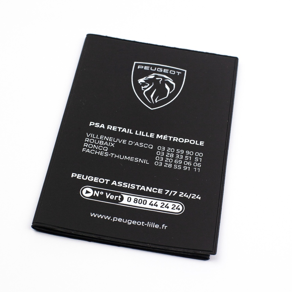 Porte carte grise en PVC (France)