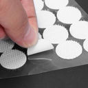Zelfklevende klittenbandpads met Velcro Ø 22,2 mm x10
