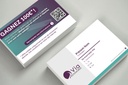 Cartes de visite avec vernis sélectif UV x500