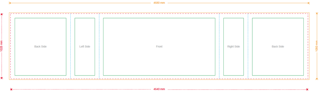 Toile pour comptoir 200 x 100 cm
