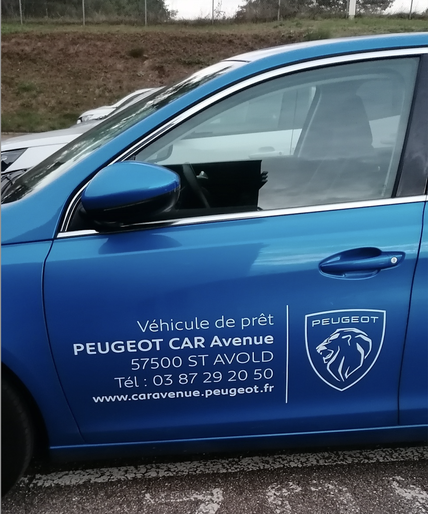 Lettrage à la découpe pour la carrosserie -  100 x 35 cm