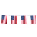 Guirlande fanions USA rectangulaires - 4m