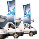 5m gegalvaniseerde stalen masten met 120 of 150 cm zwenkarm