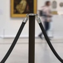 Poteau "Design" noir mat