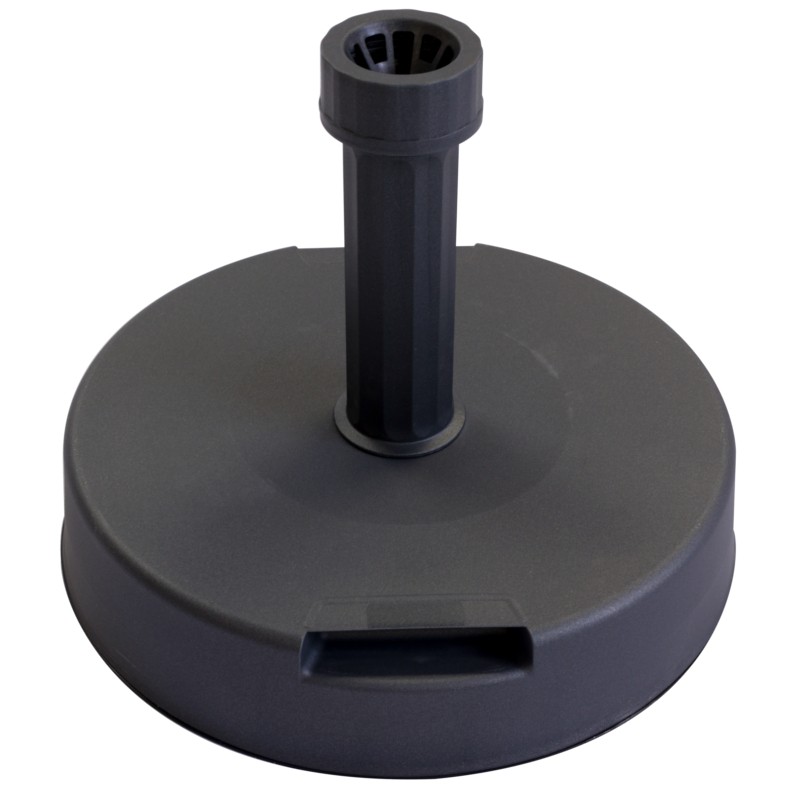 Grijze kunststof gecoate betonnen parasolvoet-  20 kg