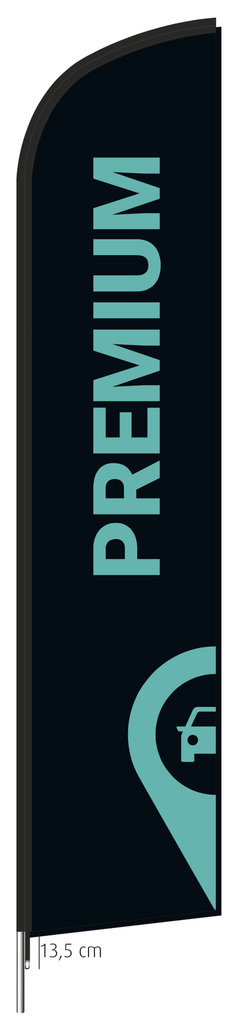 Beach flag 330 x 70 cm - Spoticar Premium