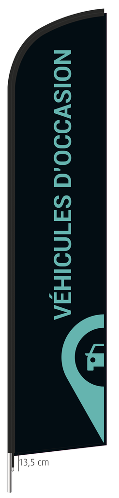 Beach flag 330 x 70 cm - Spoticar Véhicules d'occasion