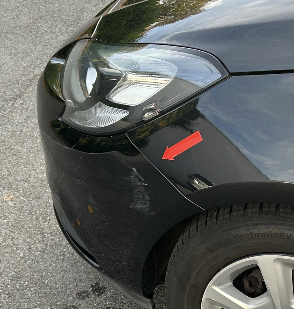 Flèche magnétique pour les dommages de carrosserie