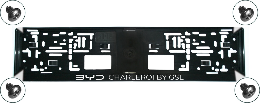 Porte-plaques "Safety" valables en Belgique x100