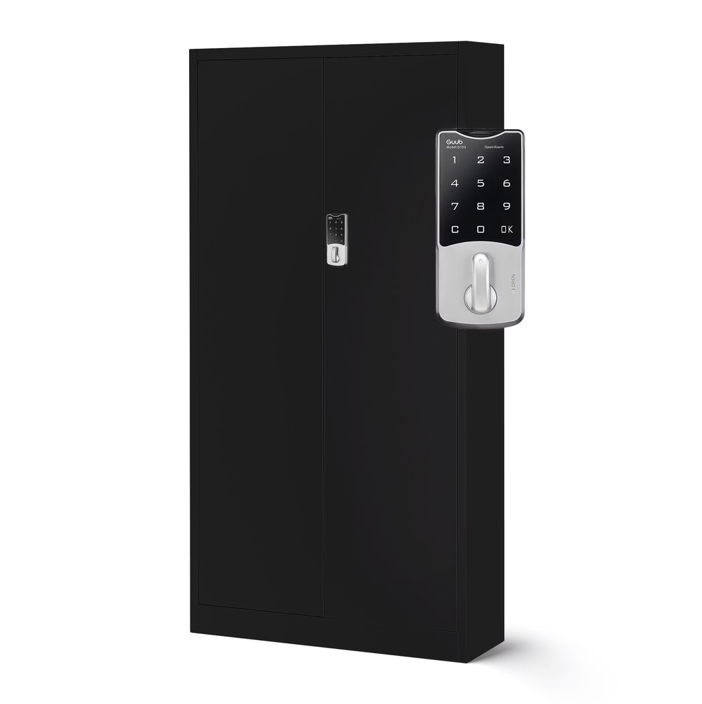 Armoire métallique avec serrure à code - Noir