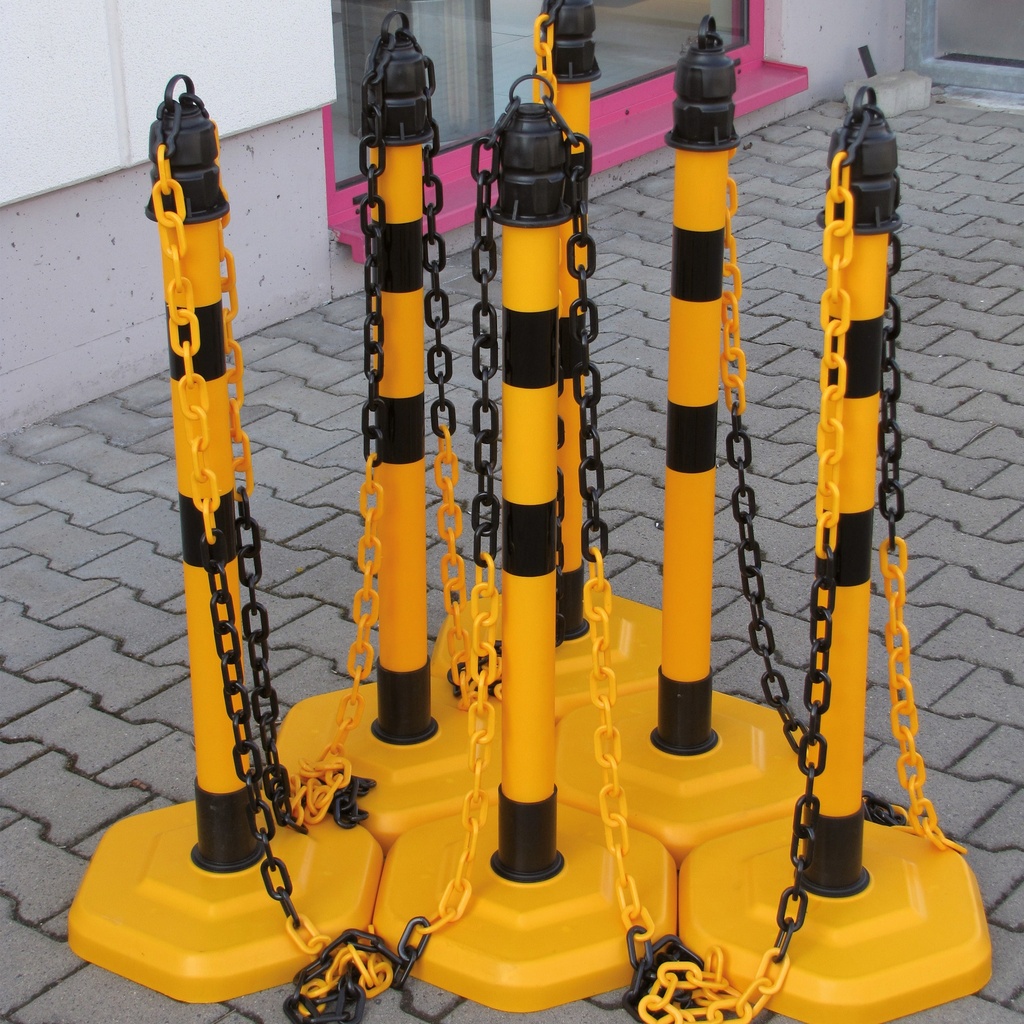 Ensemble de 6 poteaux de balisage