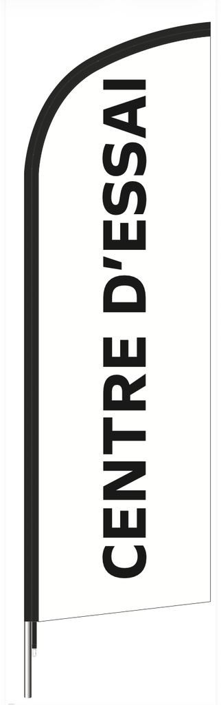 Beach flag 230 x 70 cm - Centre d'essai