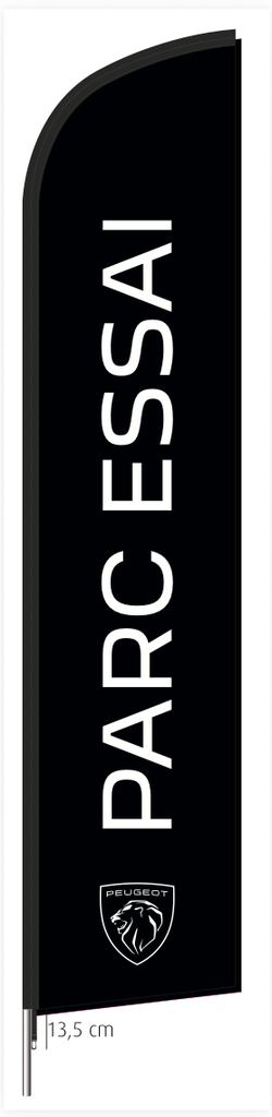 Beach flag 330 x 70 cm - Peugeot Parc Essai