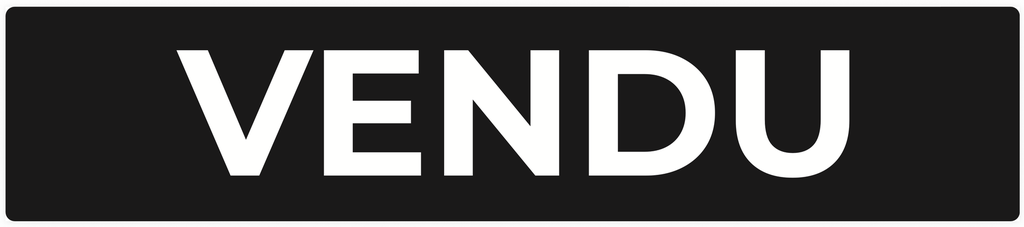 3mm Forex nummerplaten "Vendu"