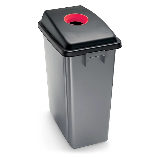Rood deksel voor kunststof afvalscheidingsbak 60 liter