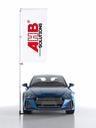 Mât de parking en aluminium avec potence rotative de 95 cm et pied Auto-Cal