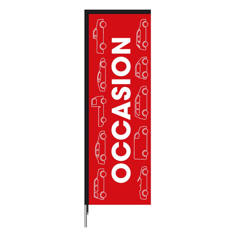 Beach flag 370 x 85 cm - Occasion