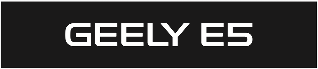 Cache-plaques en Forex 3mm "Geely E5"