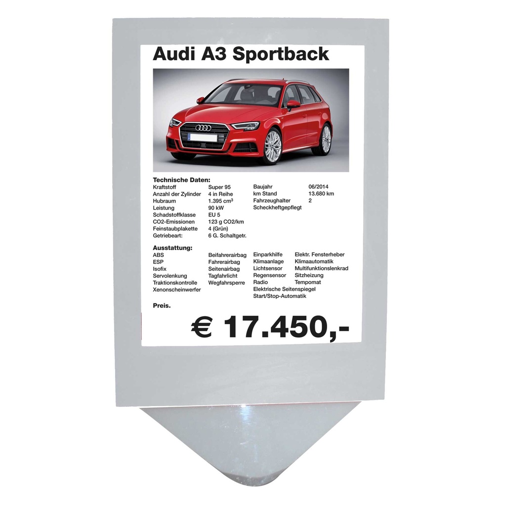 Pochettes en Polycarbonate avec bord coloré