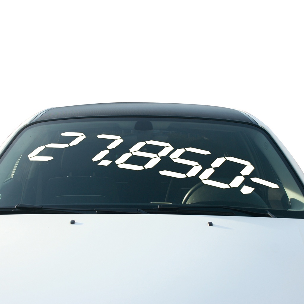 Affichage adhésif digital (120 x 30 cm) - x10